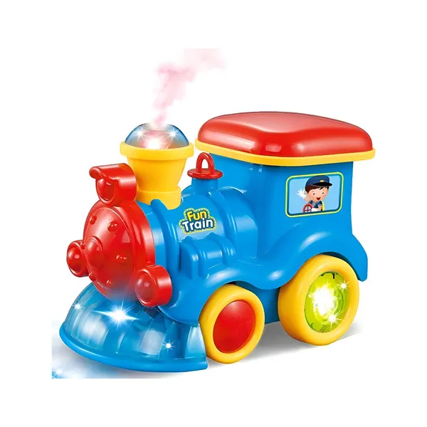 Tren A Vapor Con Luz Sonido Y Movimiento Juguete Para Bebe