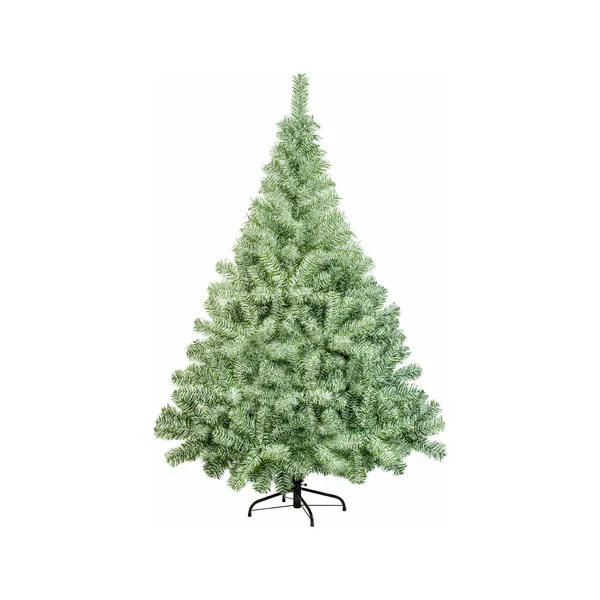 Árbol De Navidad Montañes Deluxe Nevado 1.80mts Base Metal