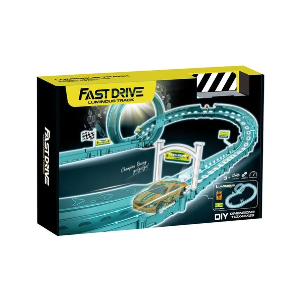 Pista De Autos Rápida Fast Drive Luminosa Brilla Oscuridad
