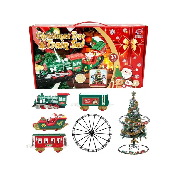 Set Tren Colgante Navideño Para Árbol De Navidad