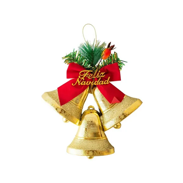 Campanas Navidad X3 Decoracion Navideña Adornos Para Arbol
