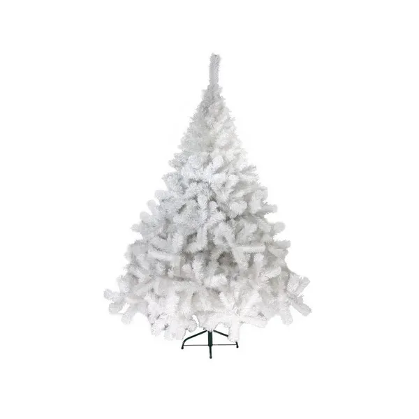 Arbol De Navidad Blanco Montañes Deluxe 2,10mts Pie Metal