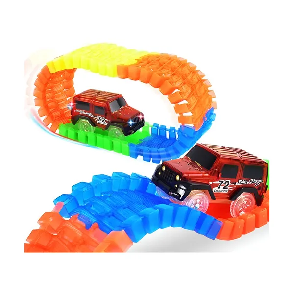 Pista Luminosa Flexible 56 Piezas 1 Auto Luminoso