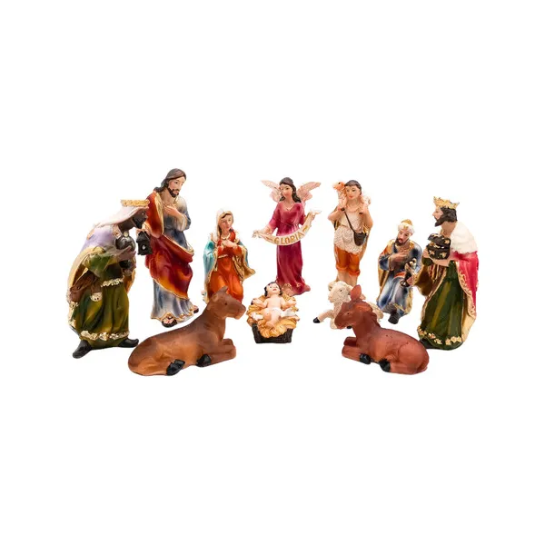 Pesebre Navideño Figuras Sagrada Familia Ceramica Artesanal