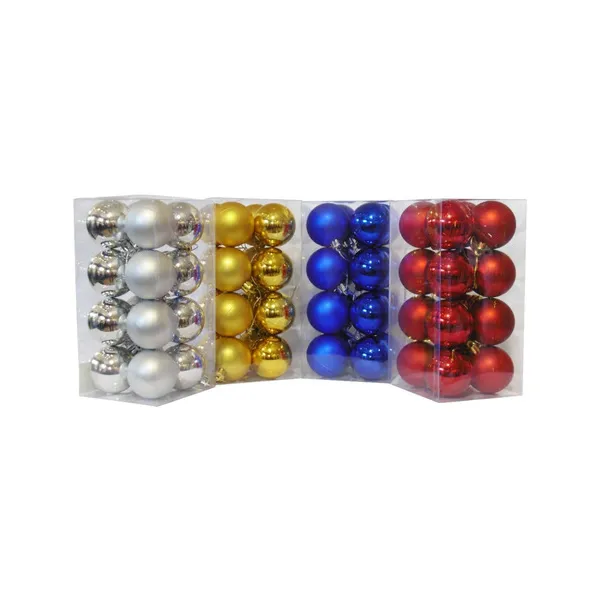 Adornos Navideños Set Bolas De Navidad 5cm X80 Unidades