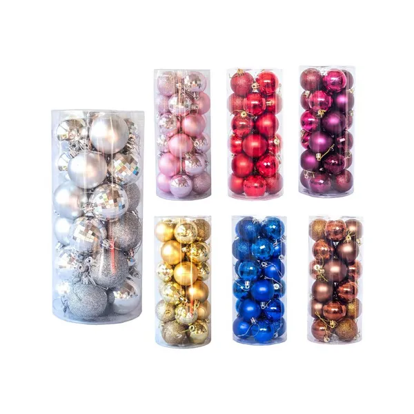 Bolas De Navidad 5cm Adornos Navideños X48 Esfera Decoración