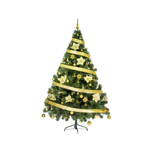Arbol Navidad Tronador 2,10m + Kit 60 Oro Black Friday