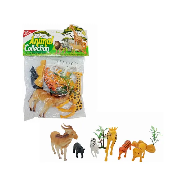 Animales Muñecos De La Selva X8 Con Accesorios