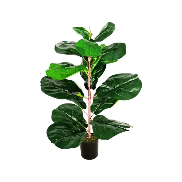 Planta Artificial 60cm Ficus Decoracion Interior Exterior Color Verde Oscuro