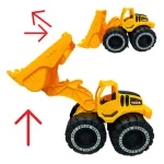 Camion De Construccion Mega Baby Excavadora Friccion Chico Color Amarillo