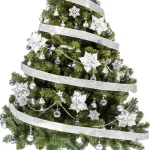 Arbolito De Navidad Tronador De Lujo 2,10m Kit 60 Plata Deco