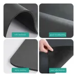 Escurridor Platos Mat Secaplatos Absorbente Secado Rapido Color Negro