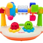 Set De Actividades Musical Sonajero Con Luz Para Bebe Color Blanco