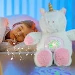 Peluche Unicornio Con Luz Y Musica Juguete Proyector Bebe