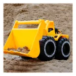 Camion De Construccion Mega Baby Excavadora Friccion Chico Color Amarillo
