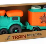 Tren Con Figuras Encastrables Juguete Eco Bioplastico