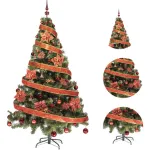 Arbol Navidad Tronador Lujo 1,80mt + Kit 60 Rojo Cybermonday