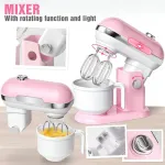 Set Electrodomésticos De Juguete 3 Piezas Con Luz Y Sonido Color Rosa Claro