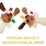 Sonajero Juguete Peluche Con Chifle Para Bebé
