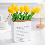 Tulipan Artificial Flores Artificiales Decoracion Ramo X5
