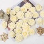 Mini Rosas Flores Artificiales Decoracion Pack X100