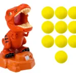 Dinosaurio Con Pistola De Lanza Dardo Pelota Juego Al Blanco