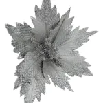 Flor 25cm Azul Arbol De Navidad Adornos Decoración X4u 