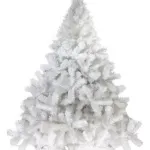 Arbol De Navidad Blanco Montañes Deluxe 1,50mts Pie Metal