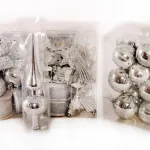 Kit Adornos Navidad Plata 72 Piezas - Envío Gratis!
