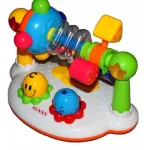 Set De Actividades Musical Sonajero Con Luz Para Bebe Color Blanco