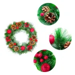 Corona Navideña Decorada Adornos Navidad 38cm 