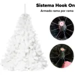 Arbol Navidad Extra Lujo Patagonia Blanco 1,30mts