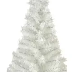 Arbol De Navidad Blanco Mini 0,80mts Base De Tronco Natural