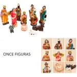 Pesebre Navideño Sagrada Familia Figuras Ceramica Artesanal