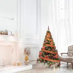 Arbol Navidad Tronador Lujo 1,80mt + Kit 60 Rojo Cybermonday