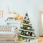Arbolito De Navidad Tronador De Lujo 2,10m Kit 60 Plata Deco