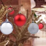 Bolas De Navidad 6cm Valija Adornos Navideños X96 Piezas