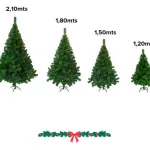Árbol De Navidad Tradicional Expreso Polar Tronador De Lujo De 1.2m Verde