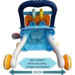 Andador Caminador Con Pizarra Y Sonido Explorer Fan Cm11 Color Celeste