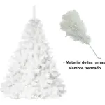 Arbol Navidad Extra Lujo Patagonia Blanco 1,30mts