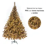 Arbol De Navidad Oregon De Lujo 2,10m Pie Metal Fabesa
