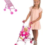 Cochecito Para Muñecas Coche Bebe Muñeca Juguete Plegable 