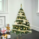 Arbolito Navidad Montañes Deluxe 1.80mt + Decoración Oro 