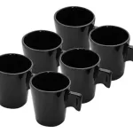 Set X4 Taza Francesa De Cerámica Para Café 85ml