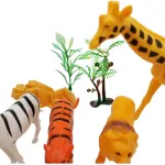 Animales Muñecos De La Selva X8 Con Accesorios