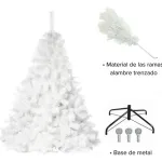 Arbol Navidad Extra Lujo Patagonia Blanco 1,30mts