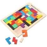 Puzle Tetris, 100% Madera, 40 Piezas, Top Gift Challenge