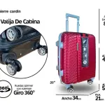 Valija Rigida Grande Expandible 28´ De Viaje + Candado