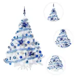 Arbol Navidad Montañes Deluxe Blanco 1.80mt Adornos Deco
