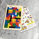 Puzle Tetris, 100% Madera, 40 Piezas, Top Gift Challenge